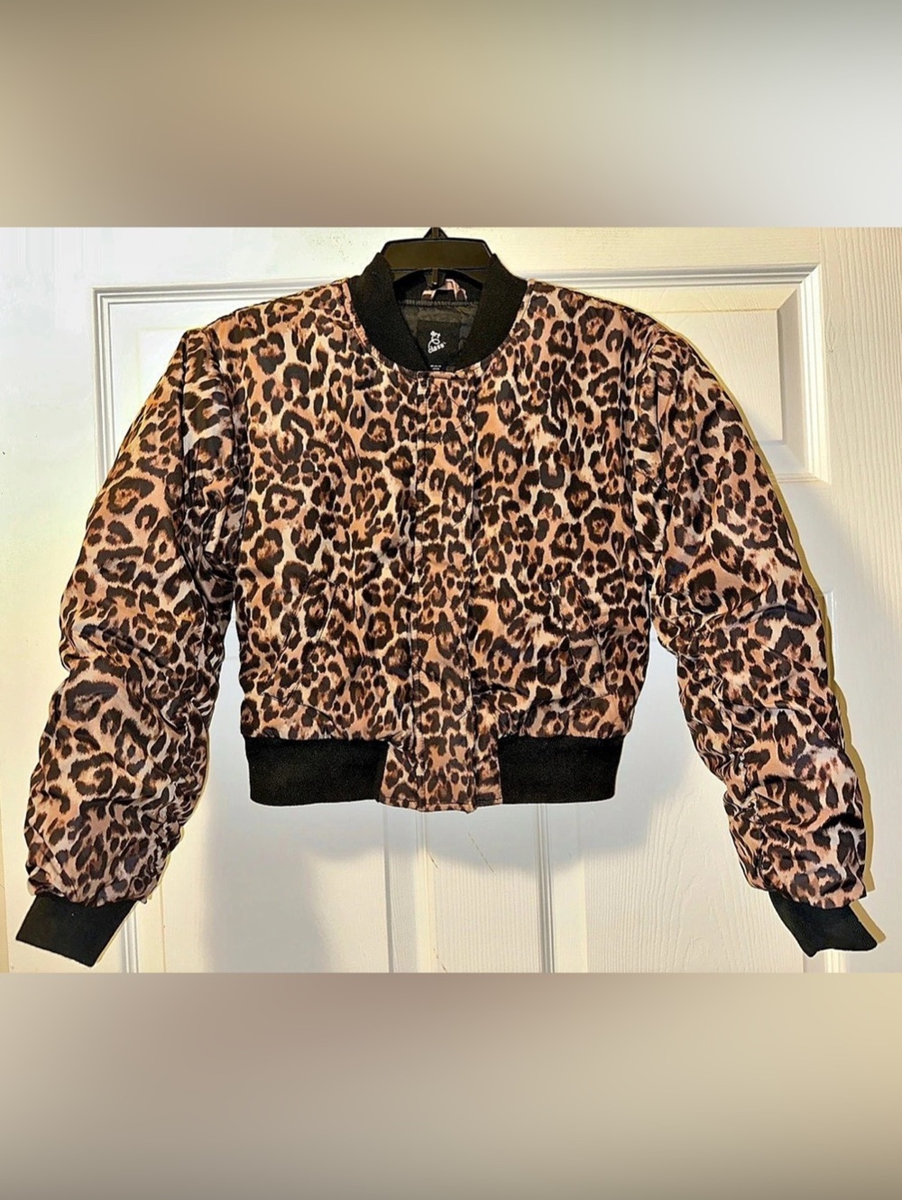 NWOT Girl’s Art Class Leopard Print Puffer Jacket - Size 10-12 (L)